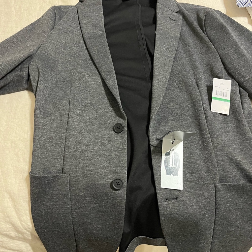 Perry Ellis Charcoal Gray Blazer